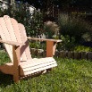 Redwood Adirondack chair