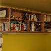 Red Oak wall mounted bookcase