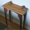 Walnut and Oak sidetable